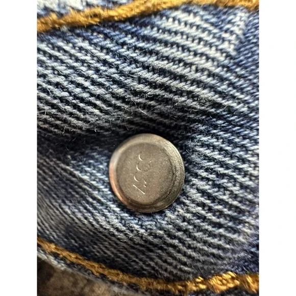 Levis 516 Jeans Mens 33x34 (31x31) Light Wash Blue Denim Straight Leg Zipper Fly - Picture 11 of 16